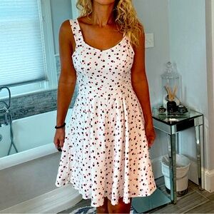 Lauren Conrad Disney  Minnie Red and White Fit and Flare Sundress 4
